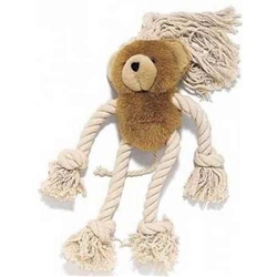 Ethical Pet Bear Plush & Rope Dog Toy