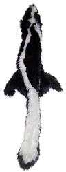 Skinneeez Forest Series Dog Toy Skunk Black; White Mini