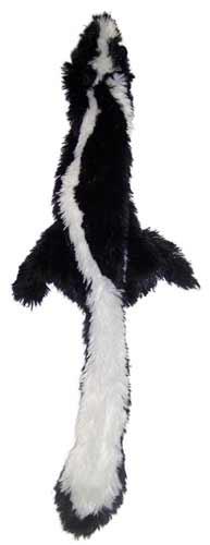 Skinneeez Forest Series Dog Toy Skunk Black; White Mini