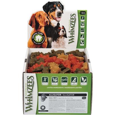 Whimzees Bulk Box Alligator Small 150 Count