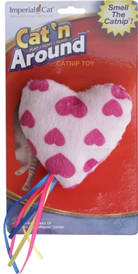 Cat N` Around Ribbon Heart Catnip Toy
