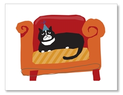 Black Cat on Couch