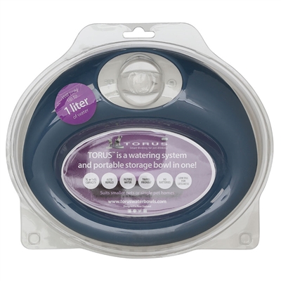 Blue Torus 1L Water Bowl for Pets