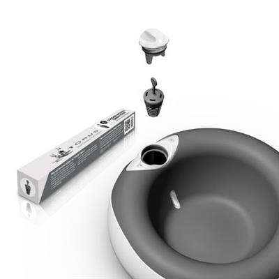 TORUS™ Water Bowl - 2-Liter - CHARCOAL (1/2 Gallon)