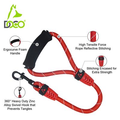 DOCO® Rope Leash W/ ErgoCurveTM Foam Handle Ver. 2