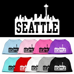 Seattle Skyline Screen Print Shirt