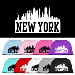 New York Skyline Screen Print Shirt