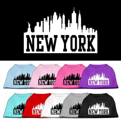 New York Skyline Screen Print Shirt