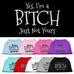 Yes I'm a Bitch Just Not Yours Screen Print