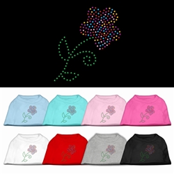Multi-Colored Flower Rhinestone