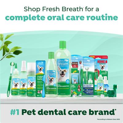 TropiClean Fresh Breath Max Strength Dental Water Additive for Dogs, 33.8oz