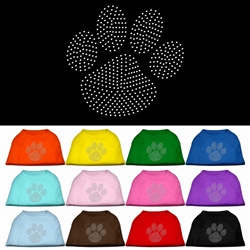 Clear Rhinestone Paw Shirts