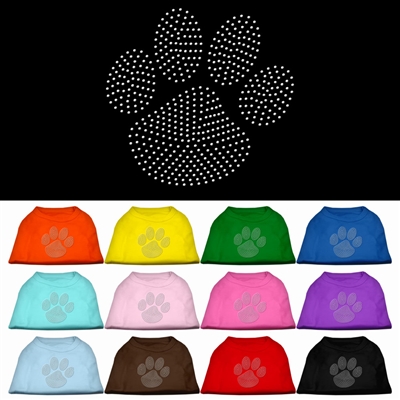 Clear Rhinestone Paw Shirts