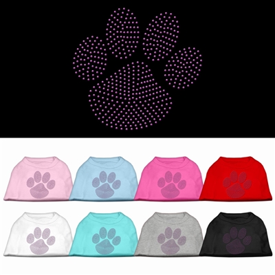 Purple Paw Rhinestud Shirts