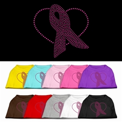 Pink Ribbon Breast Cancer Awareness Rhinestone Shirts