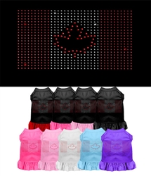 Rhinestone Canadian Flag Dress