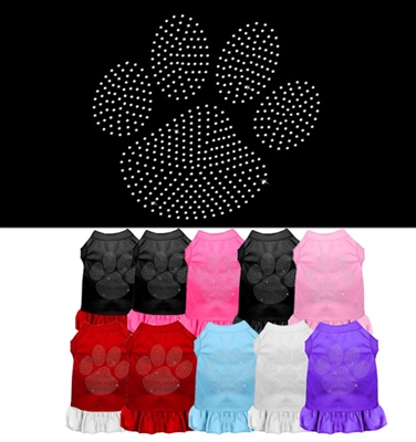 Rhinestone Clear Paw Dress