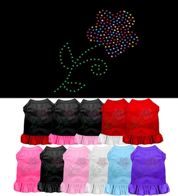 Rhinestone Multi Flower Dress