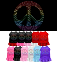 Rhinestone Rainbow Pride and Peace Dress