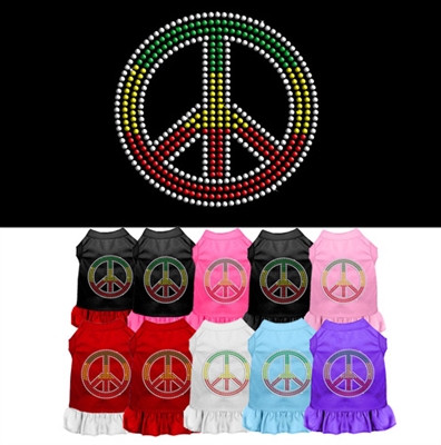 Rhinestone Rasta Peace Dress