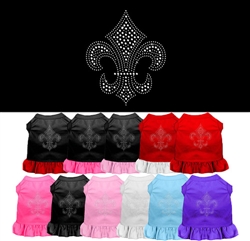 Silver Fleur de Lis Rhinestone Dress