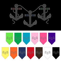 Anchors Rhinestone Bandana