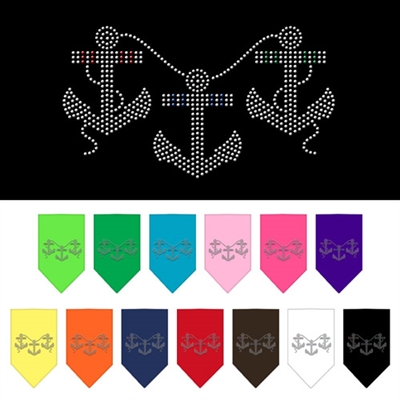 Anchors Rhinestone Bandana