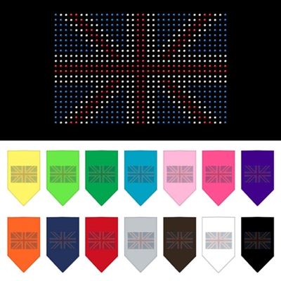 British Flag Rhinestone Bandana