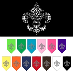 Fleur De Lis Rhinestone Bandana