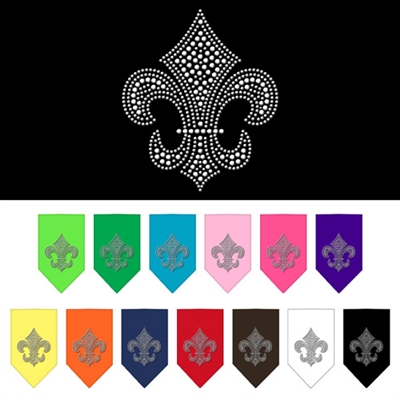 Fleur De Lis Rhinestone Bandana