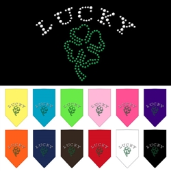 Four Leaf Clover Rhinestone Bandana