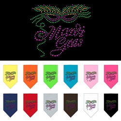 Mardi Gras Rhinestone Bandana