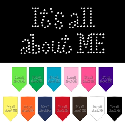 Its All About Me Rhinestone Bandana