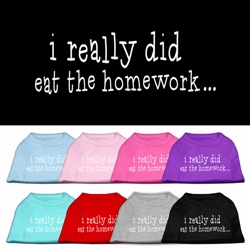 I really did eat the Homework Screen Print Shirt