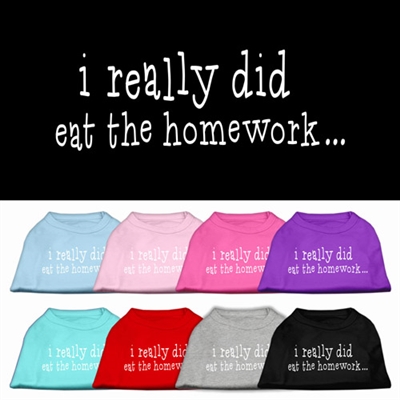 I really did eat the Homework Screen Print Shirt