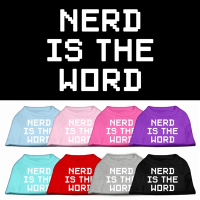 Nerd is the Word Screen Print Shirt