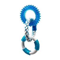 Multipet Canine Clean  W/ 3 Rings (2 Tpr/1 Rope) - 11"
