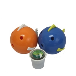 Multipet Catnip Garden Kitty Sprinkles Fish (Dispenser + K-Cup (Asst.Colors) - 4"
