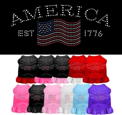 Classic America Rhinestone Dress