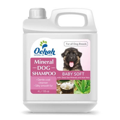 Baby Soft - Mineral Dog Shampoo with Dead Sea Minerals & Aloe Vera - Gallon Jugs for Groomers