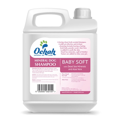 Baby Soft - Mineral Dog Shampoo with Dead Sea Minerals & Aloe Vera - Gallon Jugs for Groomers