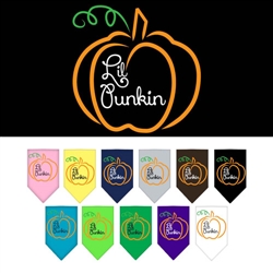 Lil Punkin Halloween Fall Screen Print Bandana