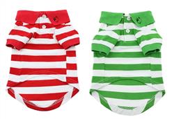 Striped Dog Polos - 100% Cotton