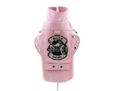 Biker Dawg Motorcycle Jacket - Pink