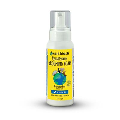 earthbath® Hypo-Allergenic Grooming Foam, Fragrance Free, 8 fl oz