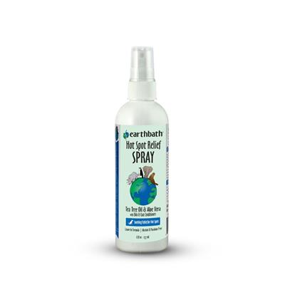 Earthbath Hot Spot Relief Spray For Dogs; Tea Tree And Aloe Vera 8Oz