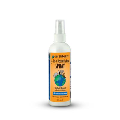 Earthbath 3-In-1 Deodorizing Spritz For Dogs; Vanilla And Almond 8Oz
