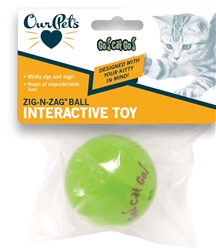 OURPETS ZIG-N-ZAG BALL CAT TOY