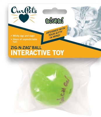 OURPETS ZIG-N-ZAG BALL CAT TOY