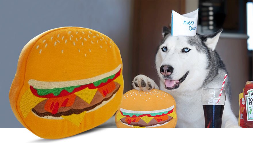 Burger Dog Toy